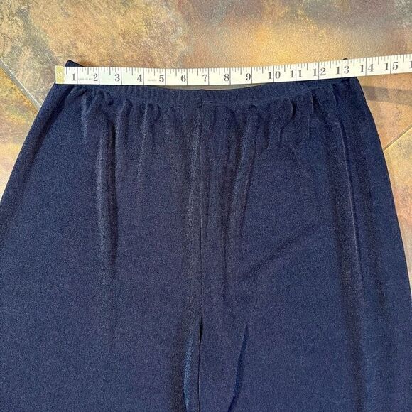 Carole Little Navy Stretch Dress Pants Large - Picture 2 of 9